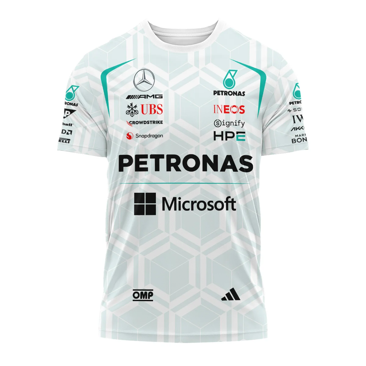 2026 Kimi Antonelli Mercedes F1 Teamwear T-Shirt BLKA29326A2TS - White 2026 Kimi Antonelli Mercedes F1 Teamwear T-Shirt BLKA29326A2TS - White