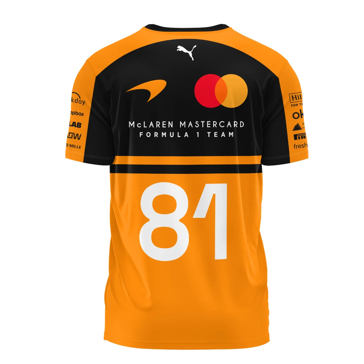 2026 Oscar Piastri 81 McLaren F1 Teamwear T-Shirt BLOP25326A1TS - Orange 2026 Oscar Piastri 81 McLaren F1 Teamwear T-Shirt BLOP25326A1TS - Orange