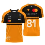 2026 Oscar Piastri 81 McLaren F1 Teamwear T-Shirt BLOP25326A1TS - Orange