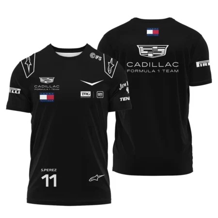 2026 Sergio Perez Cadillac F1 Team Apparel T-Shirt BLVA9326SP3TS