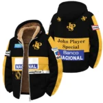 1985 Ayrton Senna John Player Special - Lotus F1 Winter Fleece Jacket BL3725A4WFJ