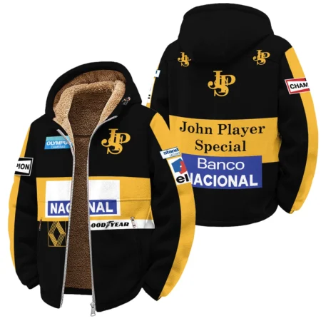 1985 Ayrton Senna John Player Special - Lotus F1 Winter Fleece Jacket BL3725A4WFJ