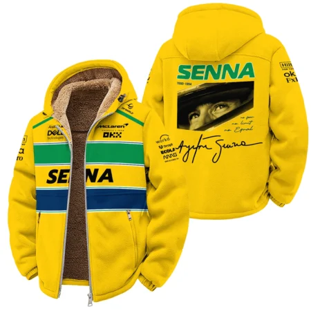 Ayrton Senna McLaren Formula One Winter Fleece Jacket BLF1190525A2WFJ