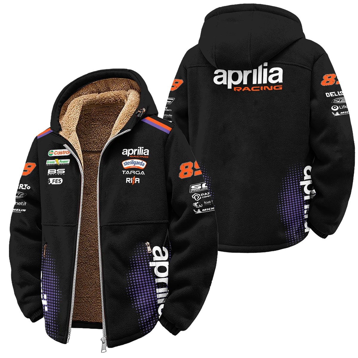 2026 Jorge Martin Aprilia Racing Moto GP Teamwear Winter Fleece Jacket BLGP26326A2WFJ 2026 Jorge Martin Aprilia Racing Moto GP Teamwear Winter Fleece Jacket BLGP26326A2WFJ