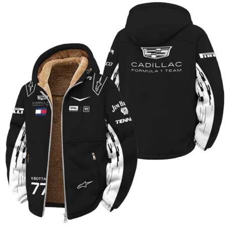 2026 Valtteri Bottas Cadillac F1 Team Apparel Winter Fleece Jacket BLVA9326VB3WFJ