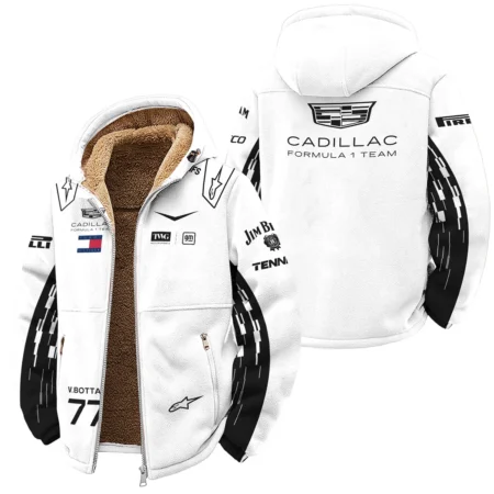 2026 Valtteri Bottas Cadillac F1 Team Apparel Winter Fleece Jacket BLVA9326VB4WFJ