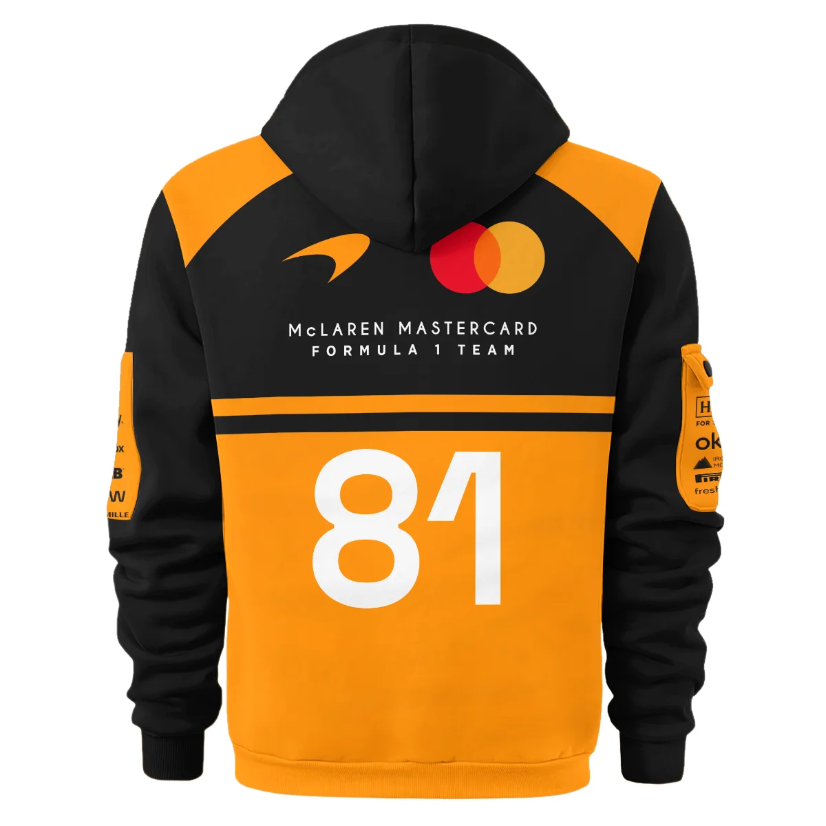 2026 Oscar Piastri 81 McLaren F1 Teamwear Hoodie Half Zip BLOP25326A1HDF - Orange 2026 Oscar Piastri 81 McLaren F1 Teamwear Hoodie Half Zip BLOP25326A1HDF - Orange