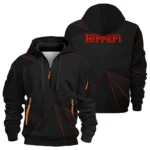 Fanwear Ferrari F1 Teamwear Hoodie Half Zip BL8326A1FRRHDF - Style For Fan