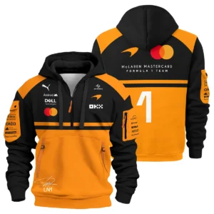 2026 Lando Norris 1 McLaren F1 Teamwear Sweatshirt Zipper BLNR25326A1SHZ - Orange 2026 Lando Norris 1 McLaren F1 Teamwear Sweatshirt Zipper BLNR25326A1SHZ - Orange