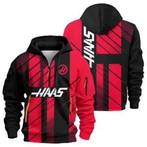 Haas F1 Teamwear Sweatshirt Zipper BLVA5326A2HAASSHZ