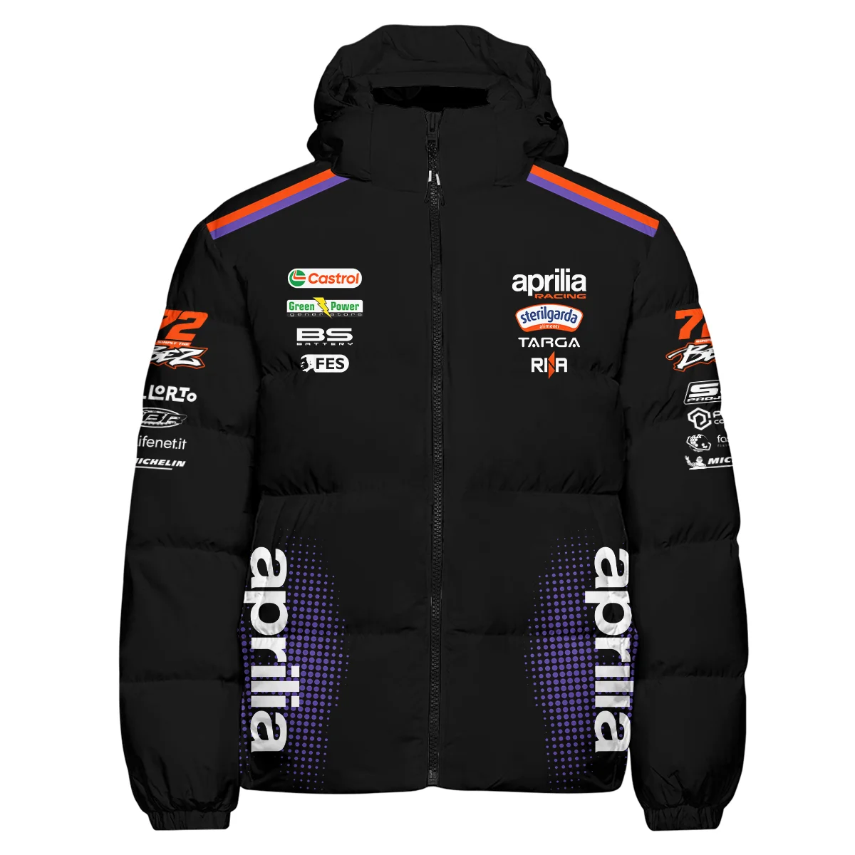 2026 Marco Bezzecchi Aprilia Racing Moto GP Teamwear Down & Puffer Jackets BLGP26326A1HCJ 2026 Marco Bezzecchi Aprilia Racing Moto GP Teamwear Down & Puffer Jackets BLGP26326A1HCJ