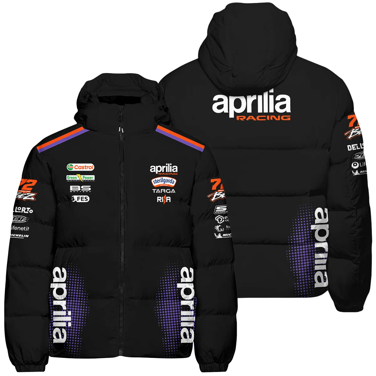 2026 Marco Bezzecchi Aprilia Racing Moto GP Teamwear Down & Puffer Jackets BLGP26326A1HCJ 2026 Marco Bezzecchi Aprilia Racing Moto GP Teamwear Down & Puffer Jackets BLGP26326A1HCJ