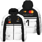 2026 Lando Norris 1 McLaren F1 Teamwear Down & Puffer Jackets BLNR25326A2HCJ - White