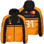 2026 Oscar Piastri 81 McLaren F1 Teamwear Down & Puffer Jackets BLOP25326A1HCJ - Orange