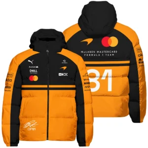 2026 Oscar Piastri 81 McLaren F1 Teamwear Winter Fleece Jacket BLOP25326A1WFJ - Orange 2026 Oscar Piastri 81 McLaren F1 Teamwear Winter Fleece Jacket BLOP25326A1WFJ - Orange