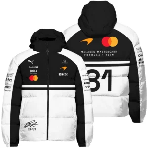 2026 Oscar Piastri 81 McLaren F1 Teamwear Hoodie BLOP25326A2HD - White