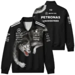 2026 Mercedes x Y-3 Japan GP F1 - Quarter Zip Sweatshirt BLMER18326A2QZS