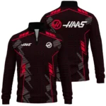 Haas F1 Teamwear Quarter Zip Sweatshirt BLVA5326A1HAASQZS