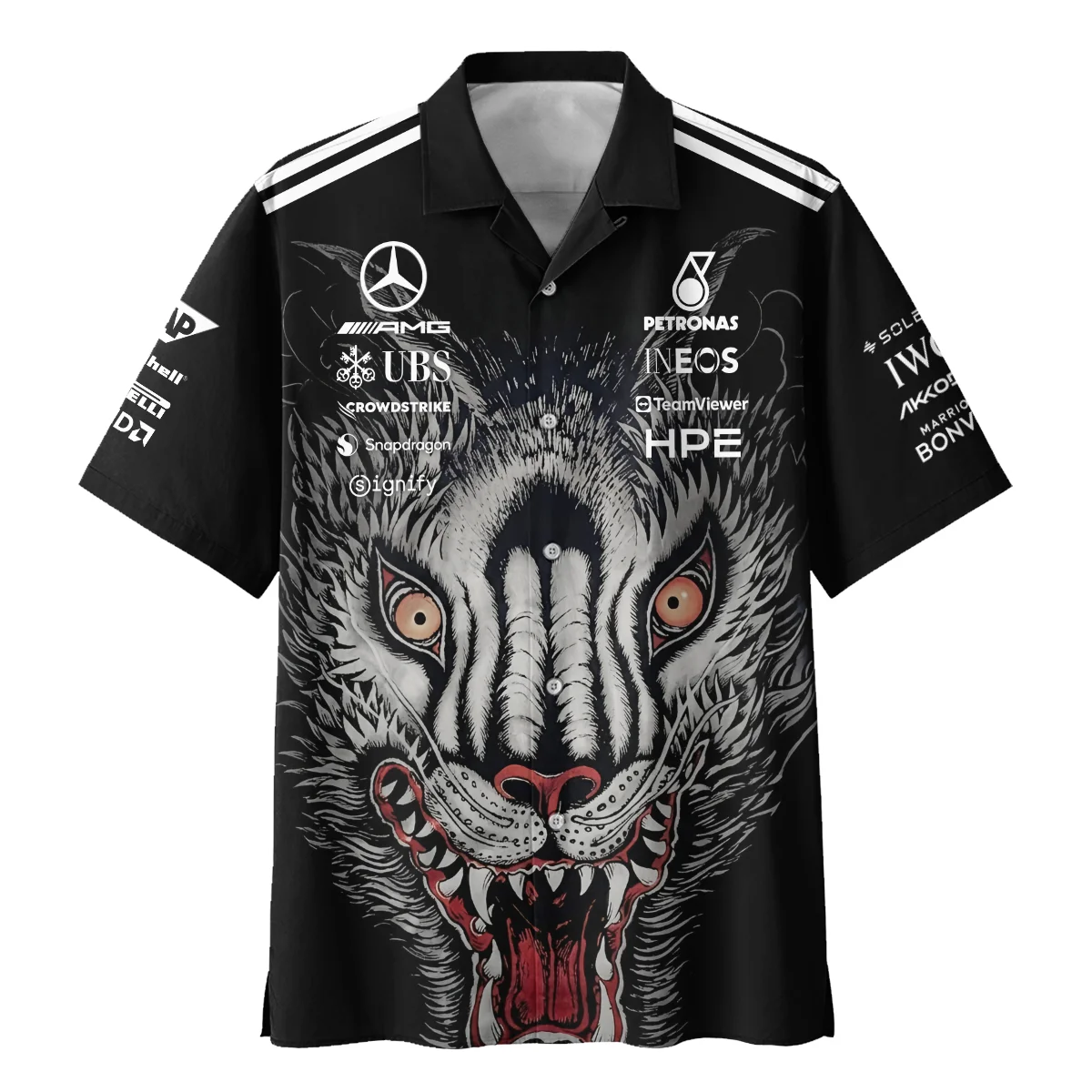 2026 Japan GP Y-3 x Mercedes F1 - Hawaiian Shirt BLMER18326A1HW 2026 Japan GP Y-3 x Mercedes F1 - Hawaiian Shirt BLMER18326A1HW