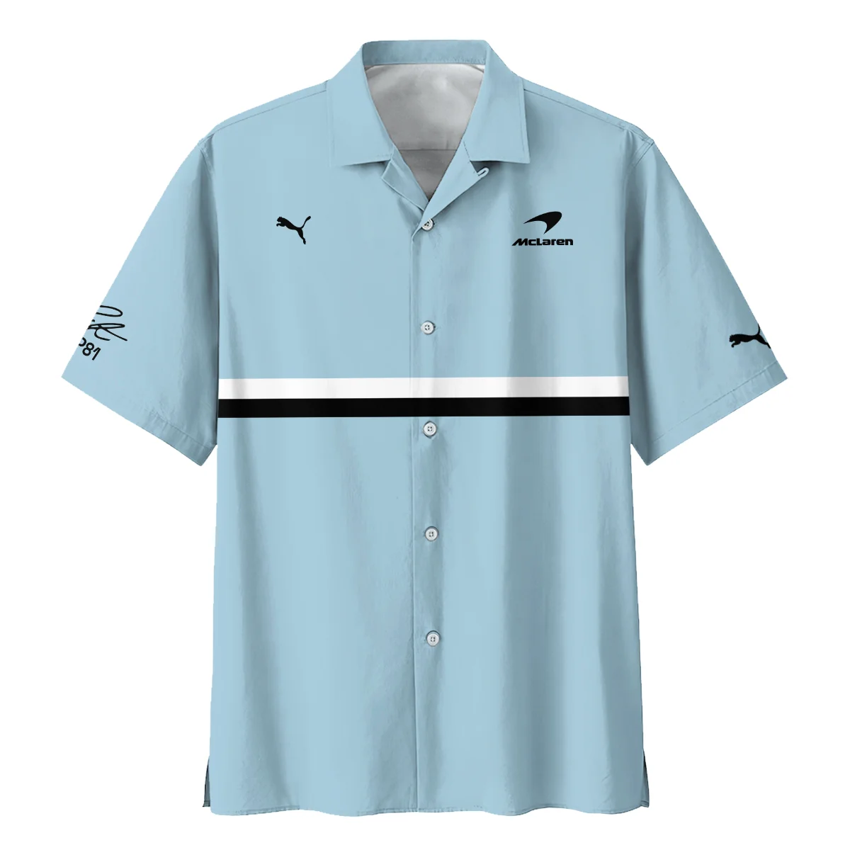 OP81 Oscar Piastri Puma McLaren - Hawaiian Shirt BLOP28326A1HW OP81 Oscar Piastri Puma McLaren - Hawaiian Shirt BLOP28326A1HW