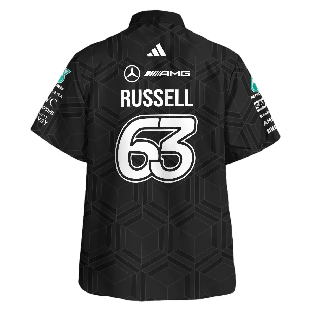 2026 George Russell Mercedes F1 Teamwear Hawaiian Shirt BLGR30326A1HW - Black 2026 George Russell Mercedes F1 Teamwear Hawaiian Shirt BLGR30326A1HW - Black