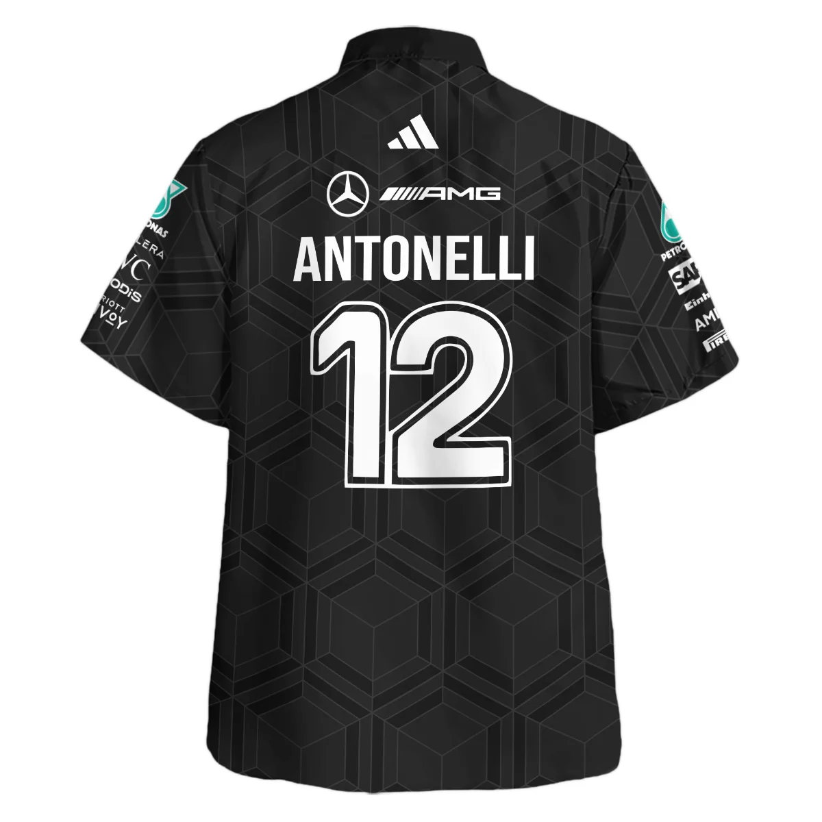 2026 Kimi Antonelli Mercedes F1 Teamwear Hawaiian Shirt BLKA29326A1HW - Black 2026 Kimi Antonelli Mercedes F1 Teamwear Hawaiian Shirt BLKA29326A1HW - Black