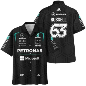 2026 George Russell Mercedes F1 Teamwear Fleece Jacket BLGR30326A1FJ - Black 2026 George Russell Mercedes F1 Teamwear Fleece Jacket BLGR30326A1FJ - Black