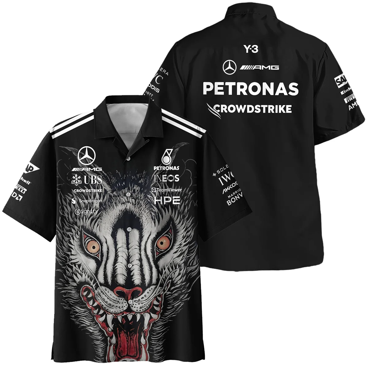 2026 Japan GP Y-3 x Mercedes F1 - Hawaiian Shirt BLMER18326A1HW 2026 Japan GP Y-3 x Mercedes F1 - Hawaiian Shirt BLMER18326A1HW