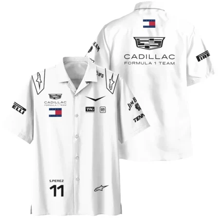 2026 Sergio Perez Cadillac F1 Team Apparel Hawaiian Shirt BLVA9326SP4HW