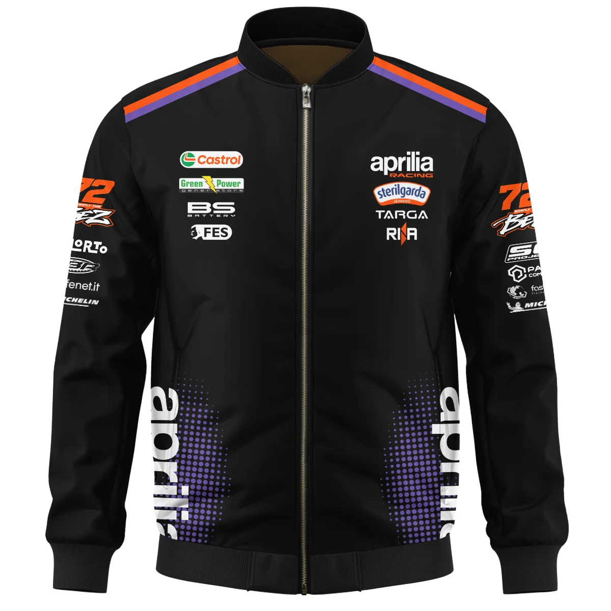2026 Marco Bezzecchi Aprilia Racing Moto GP Teamwear Bomber BLGP26326A1BB 2026 Marco Bezzecchi Aprilia Racing Moto GP Teamwear Bomber BLGP26326A1BB