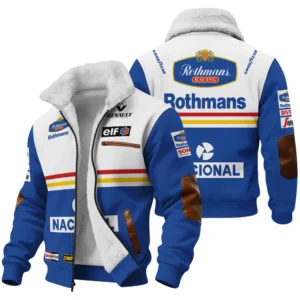 1994 Ayrton Senna Rothmans Williams Renault F1 Winter Fleece Jacket BL3725A6WFJ