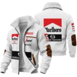 1984 Ayrton Senna Sergio Tacchini Toleman F1 Fleece Jacket BL3725A7FJ