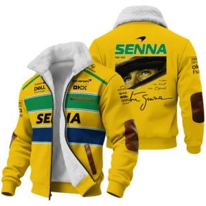 Ayrton Senna McLaren Formula One Winter Fleece Jacket BLF1190525A2WFJ