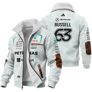 2026 George Russell Mercedes F1 Teamwear Hawaiian Shirt BLGR30326A2HW - White