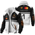 2026 Lando Norris 1 McLaren F1 Teamwear Fleece Jacket BLNR25326A2FJ - White