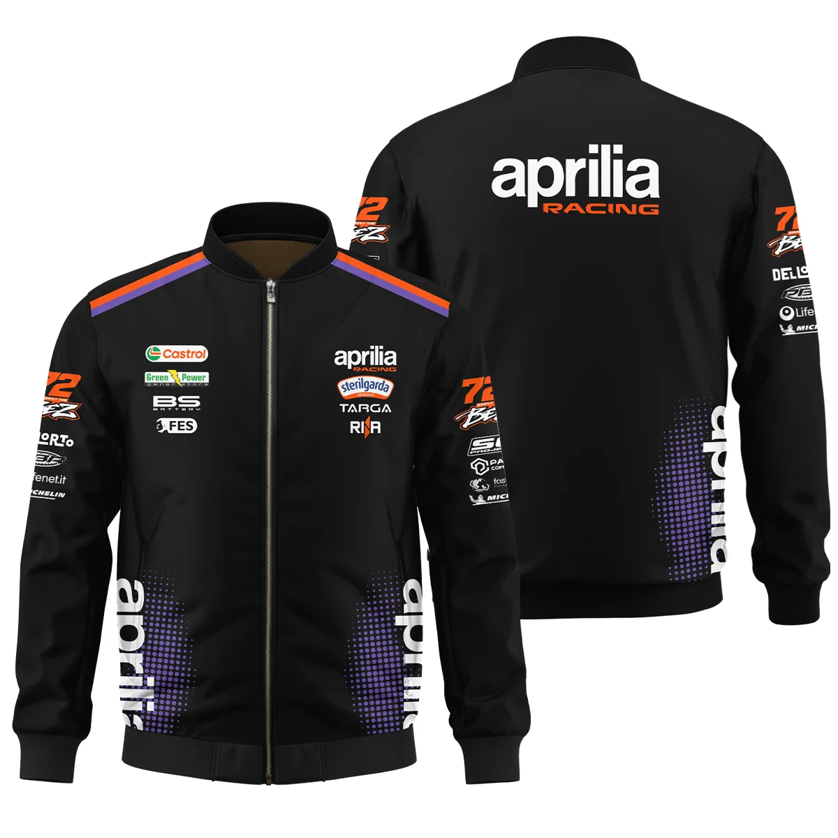 2026 Marco Bezzecchi Aprilia Racing Moto GP Teamwear Bomber BLGP26326A1BB 2026 Marco Bezzecchi Aprilia Racing Moto GP Teamwear Bomber BLGP26326A1BB