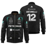 2026 Kimi Antonelli Mercedes F1 Teamwear Bomber BLKA29326A1BB - Black