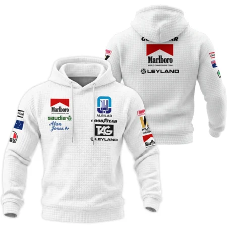 1980 WDC Alan Jones Williams F1 Hoodie Quilted Waffle BLAJ5426A2HQW