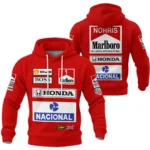 From 1988 to 2026 Lando Norris McLaren F1 Golden Era Hoodie Quilted Waffle BLNR3426A1HQW