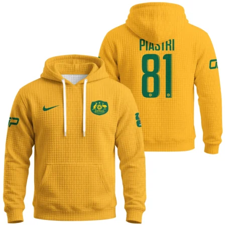 Australia Match Home 2026/27Jersey x Oscar Piastri Formula 1 Hoodie Quilted Waffle BLOP17426A2HQW