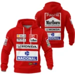 From 1988 to 2026 Oscar Piastri McLaren F1 Golden Era Hoodie Quilted Waffle BLOP3426A1HQW