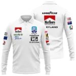 1980 WDC Alan Jones Williams F1 Long Polo Shirt BLAJ5426A2LPL