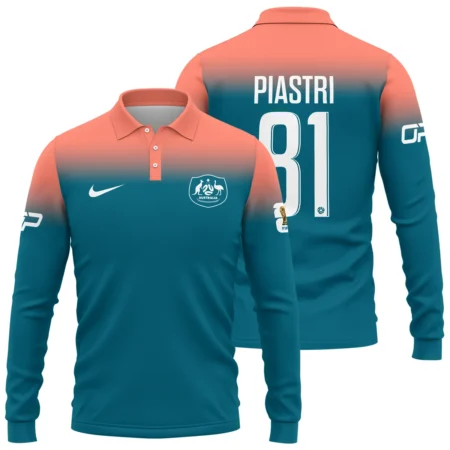 Australia Match Away 2026/27Jersey x Oscar Piastri Formula 1 Long Polo Shirt BLOP17426A1LPL