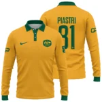 Australia Match Home 2026/27Jersey x Oscar Piastri Formula 1 Long Polo Shirt BLOP17426A2LPL