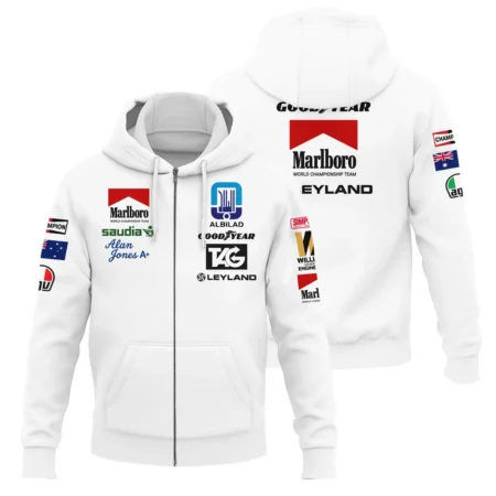 1980 WDC Alan Jones Williams F1 Zipper Hoodie BLAJ5426A2ZHD