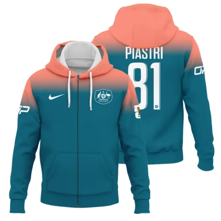 Australia Match Away 2026/27Jersey x Oscar Piastri Formula 1 Zipper Hoodie BLOP17426A1ZHD