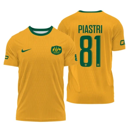 Australia Match Home 2026/27Jersey x Oscar Piastri Formula 1 T-Shirt BLOP17426A2TS