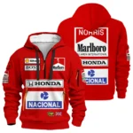 From 1988 to 2026 Lando Norris McLaren F1 Golden Era Hoodie Half Zip BLNR3426A1HDF