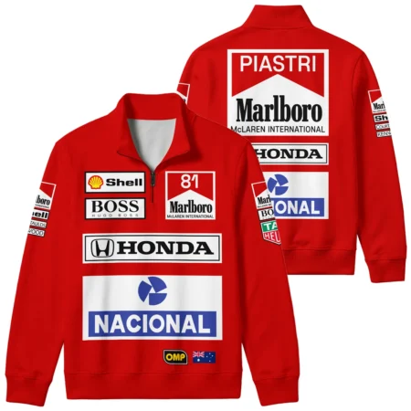 From 1988 to 2026 Oscar Piastri McLaren F1 Golden Era Quarter Zip Sweatshirt BLOP3426A1QZS
